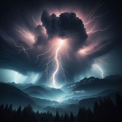 Scary lightning!